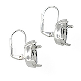 Oorbel clips voor 4320 Drop 14x10mm SPL zilver