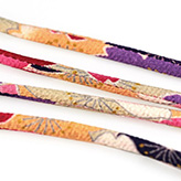 Chirimen kimonokoord uit Japan cherry blossom paars en rose