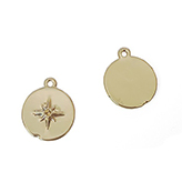 Hanger muntje met ster goud