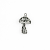 Hanger paddestoel groot antiek zilver