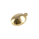 DQ Hanger voor Swarovski 4120 ovaal 14x10mm met oog goud