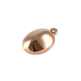 DQ Hanger voor Swarovski 4120 ovaal 14x10mm met oog rose goud