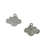 Hanger wolkje antiek zilver