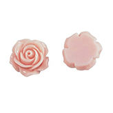 Kraal roos acryl 15mm Tropical peach