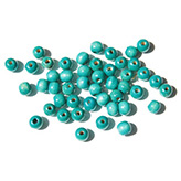 Houten kraal groen/blauw 8mm
