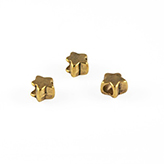 Kraal antiek goud ster 10mm