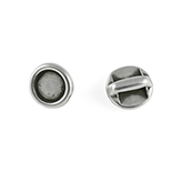 DQ Metaal ibiza schuifkraal setting voor 11,5mm antiek zilver