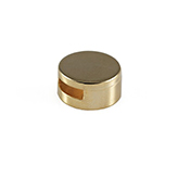 Metaal ibiza schuifkraal setting voor 12mm goud