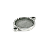 DQ Tussenzetsel cameo setting 20mm antiek zilver voor polaris cabochon
