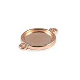 DQ Tussenzetsel cameo setting 20mm rose goud voor polaris cabochon