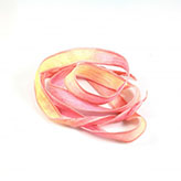 Zijde lint zijden crinkle chiffon fairy ribbon Yellow Peach Pink