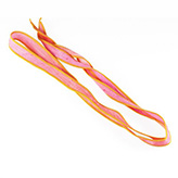 Zijde lint zijden crinkle chiffon fairy roze met oranje/geel