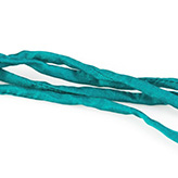 Habotai zijde koord 5mm turquoise