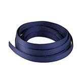 DQ zijde draad plat 10mm Donker blauw